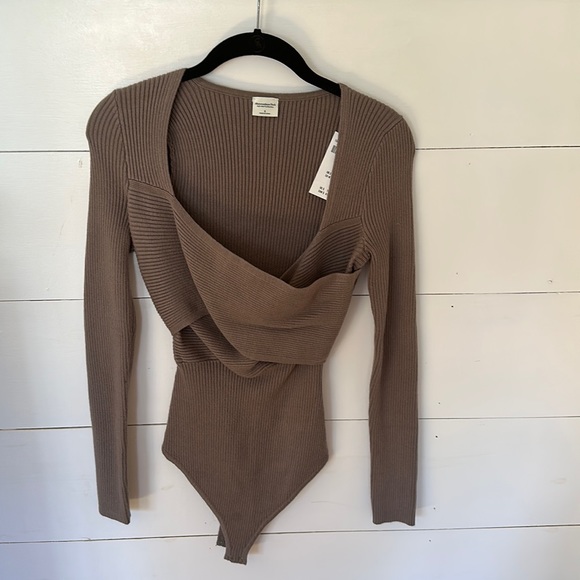 Abercrombie & Fitch Sweaters Luxeloft Wrap Bodysuit Poshmark
